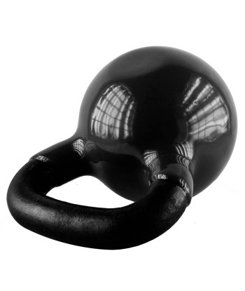 KNV20 BLACK KETTLEBELL ŻELIWNY POKRYTY WINYLEM HMS