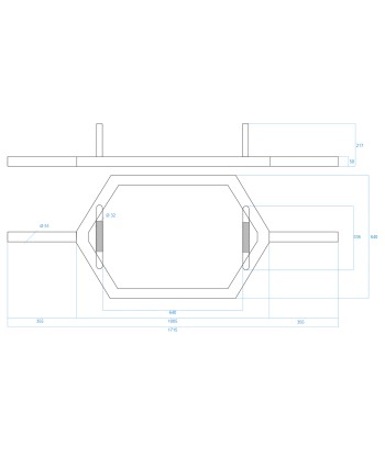 GHX02B GRYF HEKSAGONALNY 28KG 1700MM HMS