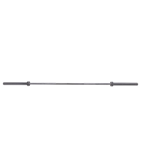 GO901 GRYF OLIMPIJSKI 20KG 2200MM HMS PREMIUM + ZG1500 SILVER ZACISKI LOCK JAW (2 szt)