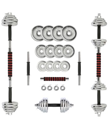 STC21 SZTANGIELKI REGULOWANE W WALIZCE CHROMOWANE 20KG HMS