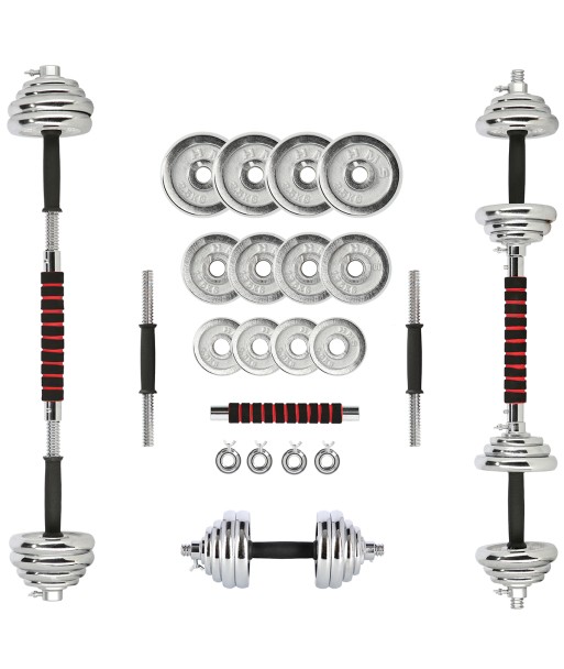 STC21 SZTANGIELKI REGULOWANE W WALIZCE CHROMOWANE 20KG HMS