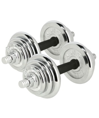 STC21 SZTANGIELKI REGULOWANE W WALIZCE CHROMOWANE 20KG HMS