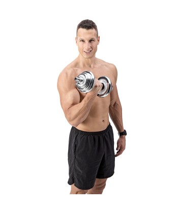 STC21 SZTANGIELKI REGULOWANE W WALIZCE CHROMOWANE 20KG HMS