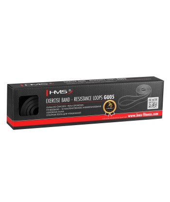 GU05 BLACK 22 x 4.5 x 2080 MM GUMA DO ĆWICZEŃ HMS