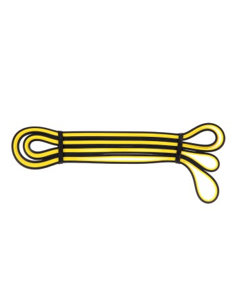 GU06 ŻÓŁTO-CZARNA 9 x 5 x 2250 MM GUMA DO ĆWICZEŃ HMS PREMIUM