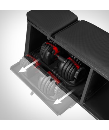ZESTAW LM4012 ŁAWKA MULTIFUNKCYJNA 4w1 + 2x SR52 SZTANGIELKA REGULOWANA HMS
