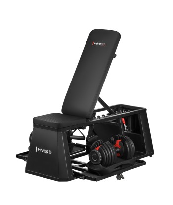 ZESTAW LM4012 ŁAWKA MULTIFUNKCYJNA 4w1 + 2x SR52 SZTANGIELKA REGULOWANA HMS