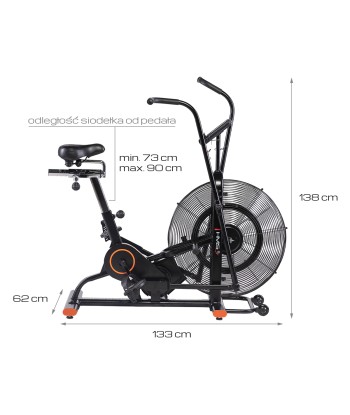 MP6548 ROWER STACJONARNY POWIETRZNY HMS