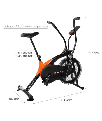 MP6540 ROWER STACJONARNY POWIETRZNY HMS