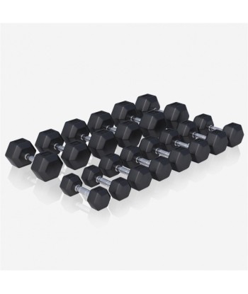 Zestaw Hantli HEX od 4 do 25 kg ze stojakiem