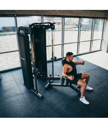 POS15 PODŁOGA GUMOWA POD SPRZĘT FITNESS BLACK/BLUE II GATUNEK