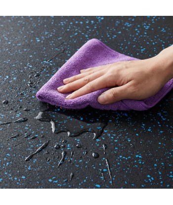 POS15 PODŁOGA GUMOWA POD SPRZĘT FITNESS BLACK/BLUE II GATUNEK