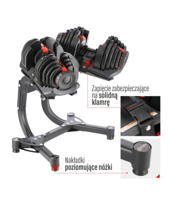 ZESTAW SR80 SZTANGIELKI REGULOWANE (2 SZT.) + STR10 PRO STOJAK HMS