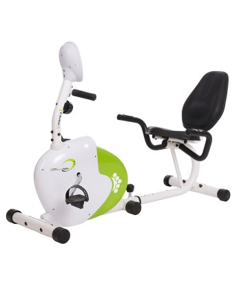 R9259* POZIOMY ROWER STACJONARNY MAGNETYCZNY HMS (9 KG) biało-zielony